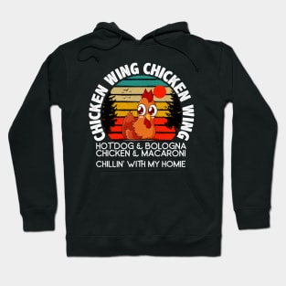 Chicken Wing Chicken Wing Hot Dog Bologna Macaroni Hoodie